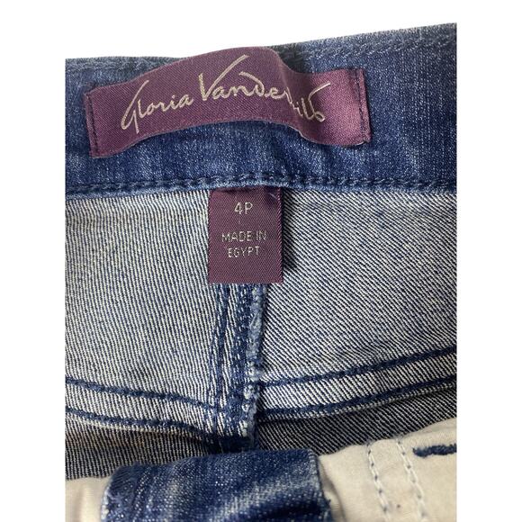 NWT women's Gloria Vanderbilt Amanda Classic Rise Supreme stretch Size 4P Jeans - Picture 5 of 9